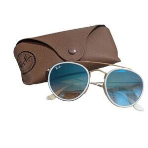Rayban Gold Gradient Brown Mirror Blue RB3674 001/40 5122666